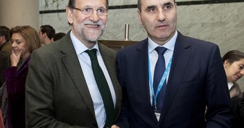 El Presidente del Gobierno, Mariano Rajoy junto al Vicepresidente del GERB de Bulgaria, Tsvetal Tsvetanov