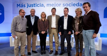 Antonio del Castillo, Carlos Floriano, Rafael Catalá, javier Arenas, Esperanza Aquirre, Maria del Mar Blanco, Daniel Portero en el Foro Más Justicia, Mejor Sociedad