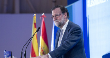 Mariano Rajoy durante su intervención en el cierre de campaña