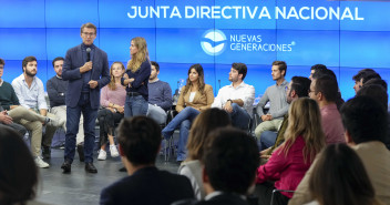 Alberto Núñez Feijóo en la Junta Directiva Nacional de Nuevas Generaciones