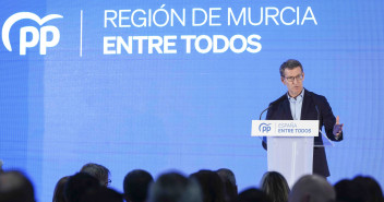 El presidente Núñez Feijóo durante su intervención