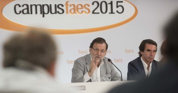 Mariano Rajoy durante su intervención en la clausura del Campus FAES 2015