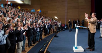 Mariano Rajoy durante su intervención en el acto celebrado en Toledo