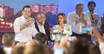 Mariano Rajoy y María Dolores de Cospedal en Talavera de la Reina