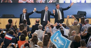 Unidos Ganamos: Nicolas Sarkozy, Mariano Rajoy y Xavi García Albiol 