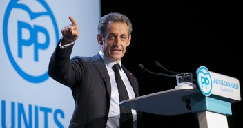 Nicolas Sarkozy durante su intervención