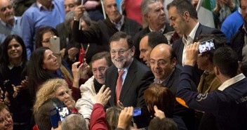 Mariano Rajoy a su llegada al acto de Granada