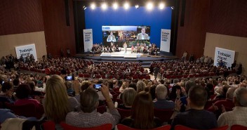 Mitin en Burgos con Juan Vicente Herrera y Mariano Rajoy