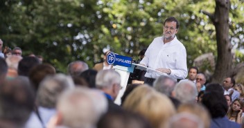 Mariano Rajoy durante su intervención en Soutomaior