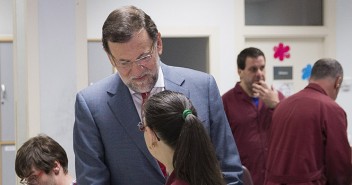 Mariano Rajoy visita el centro ASPACE en Logroño