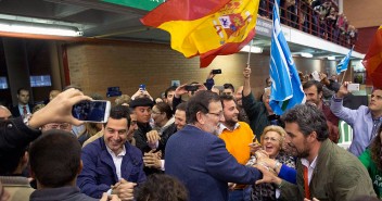 Mariano Rajoy y Juanma Moreno en Málaga