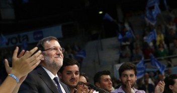 Mariano Rajoy en el cierre de campaña en Madrid