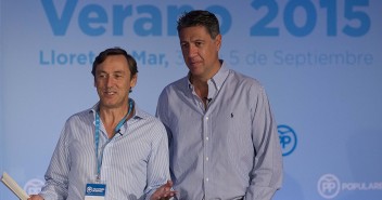 Rafa Hernando con Xavier Garcia Albiol
