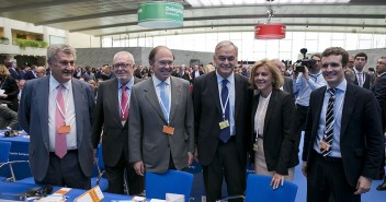 Jesús Posada, Pío García Escudero, Esteban González Pons, María Dolores de Cospedal y Pablo Casado