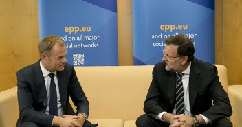 Mariano Rajoy con Daniel Tusk 