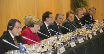 Mariano Rajoy en la cumbre de Jefes de Estado y del Gobierno del PPE
