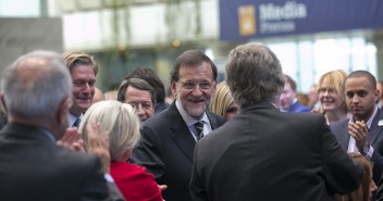 Mariano Rajoy en el Congreso del PPE en Madrid