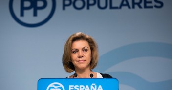 La secretaria general del PP, Mª Dolores de Cospedal