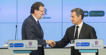 Mariano Rajoy con Nicolas Sarkozy