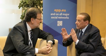 Mariano Rajoy con Silvio Berlusconi