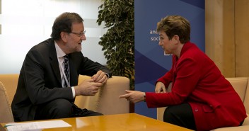 Mariano Rajoy con Kristalina Georgieva, de Bulgaria