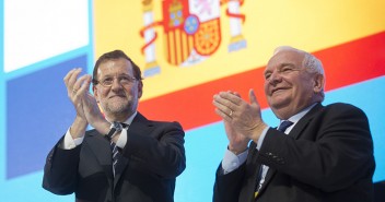 Mariano Rajoy con Joseph Daul 