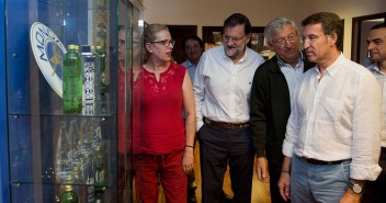 Mariano Rajoy y Alberto Núñez Feijóo visitan el municipio pontevedrés de Mondariz Balneario