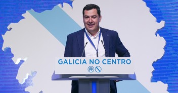 Juanma Moreno durante su intervención en la clausura