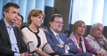 Mariano Rajoy y María Dolores de Cospedal durante la clausura del Foro Buen Gobierno