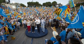 Mariano Rajoy en el cierre de campaña en Valencia