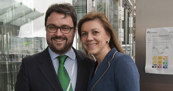 Asier Antón con María Dolores de Cospedal