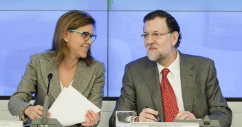María Dolores de Cospedal con Mariano Rajoy