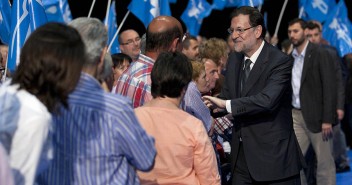 Mariano Rajoy en un acto en Zaragoza