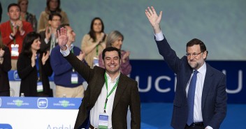 Juanma Moreno junto a Mariano Rajoy 
