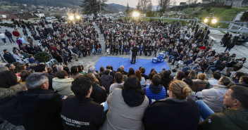 Alberto Núñez Feijóo clausura un acto en Mos