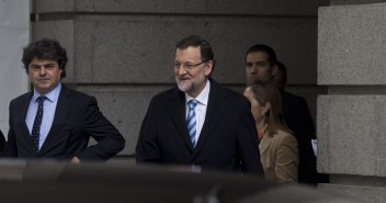Mariano Rajoy junto a Jorge Moragas en el Debate sobre el Estado de la Nación 