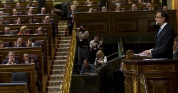 Mariano Rajoy y Soraya Sáenz de Santamaría durante el DEN 