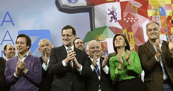 Los dirigentes del PP en la clausura de la Convención Nacional en Valladolid