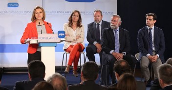 Mª Dolores de Cospedal en la presentación de los candidatos del PP de CLM