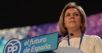 Maria Dolores Cospedal durante su intervención en el XIX Congreso Nacional Extraordinario del Partido Popular.