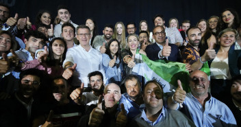 Alberto Núñez Feijóo en un acto en Cáceres