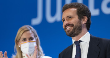 Pablo Casado durante su intervención en la Junta Directiva Nacional