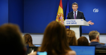 Feijóo en rueda de prensa