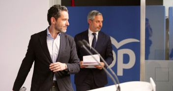 Rueda de prensa de Borja Sémper y Juan Bravo en Génova