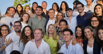 Alberto Núñez Feijóo, María Guardiola e Ignacio Gragera en el acto celebrado en Badajoz