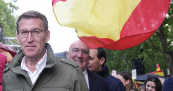 Alberto Núñez Feijóo durante el acto celebrado en Valladolid