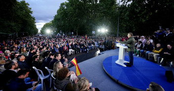 Alberto Núñez Feijóo durante el acto celebrado en Valladolid