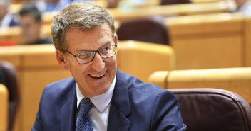 Alberto Núñez Feijóo en el pleno del Senado
