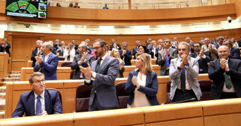 Alberto Núñez Feijóo en el pleno del Senado