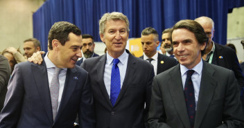 Feijóo y Aznar en el Congress EPP en Valenci